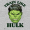 Men's Marvel Train Like Hulk Portrait T-Shirt