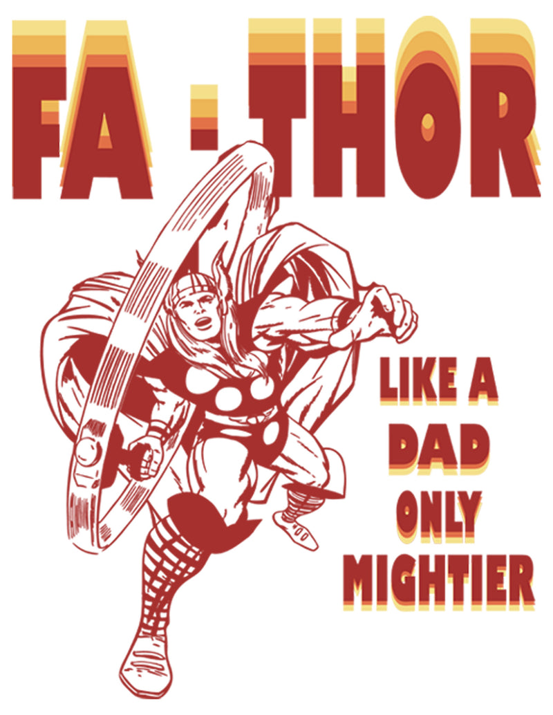 Men's Marvel Fa-Thor Like a Dad Only Mightier Comic Thor Pull Over Hoodie