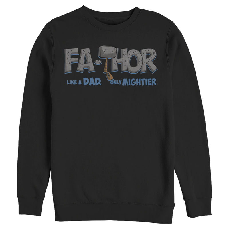 Men's Marvel Thor Fa-Thor Like a Dad Only Mightier Sweatshirt