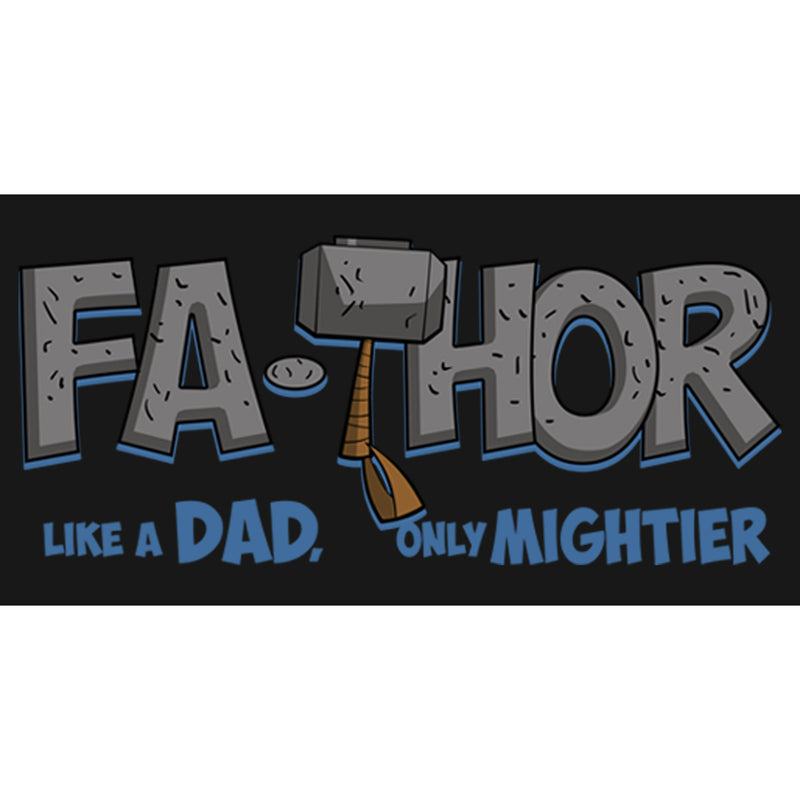 Men's Marvel Thor Fa-Thor Like a Dad Only Mightier Long Sleeve Shirt