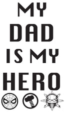Girl's Marvel Avengers My Dad is My Hero T-Shirt