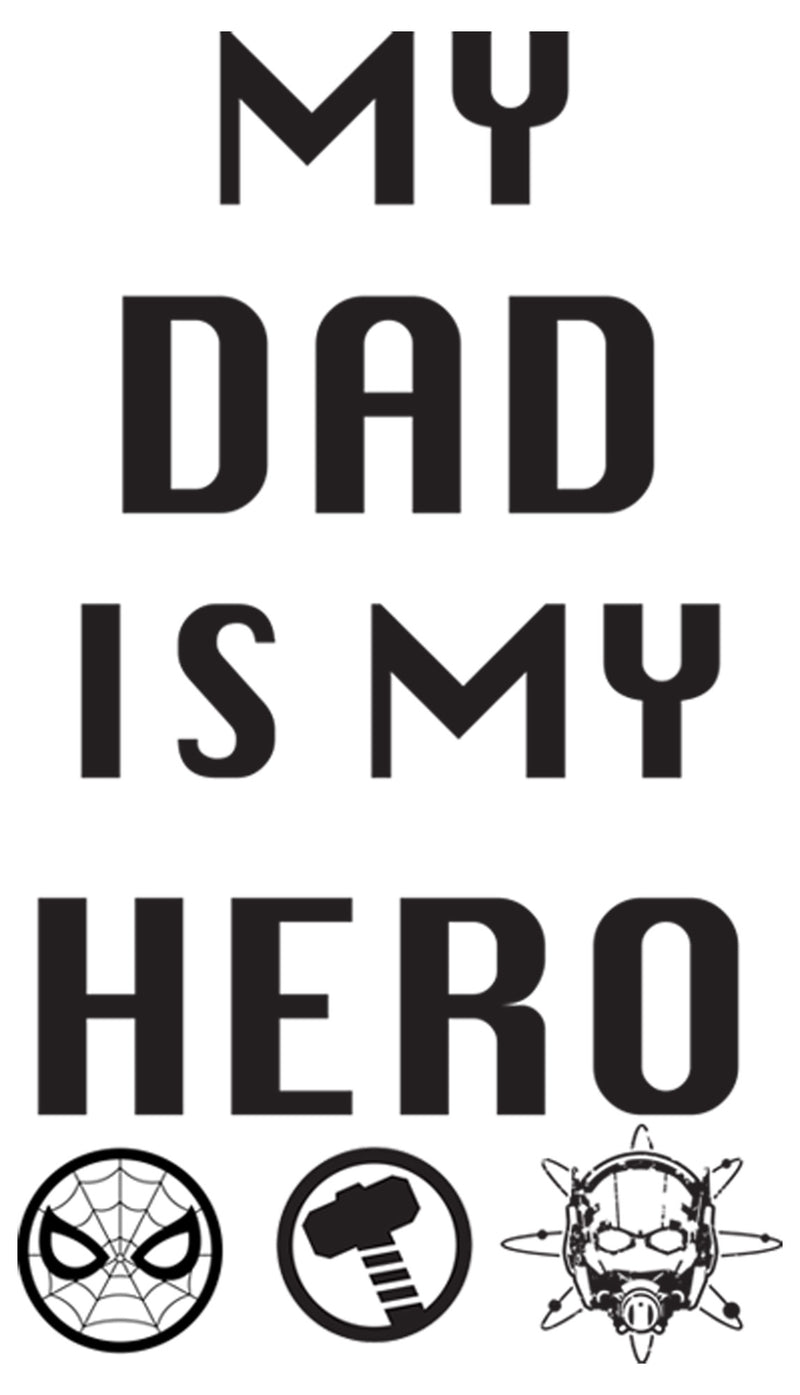 Girl's Marvel Avengers My Dad is My Hero T-Shirt