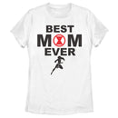 Women's Marvel Best Mom Ever Black Widow Emblem T-Shirt