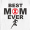 Women's Marvel Best Mom Ever Black Widow Emblem T-Shirt