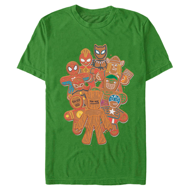 Men's Marvel Avengers Ginger Cookie Group Shot T-Shirt