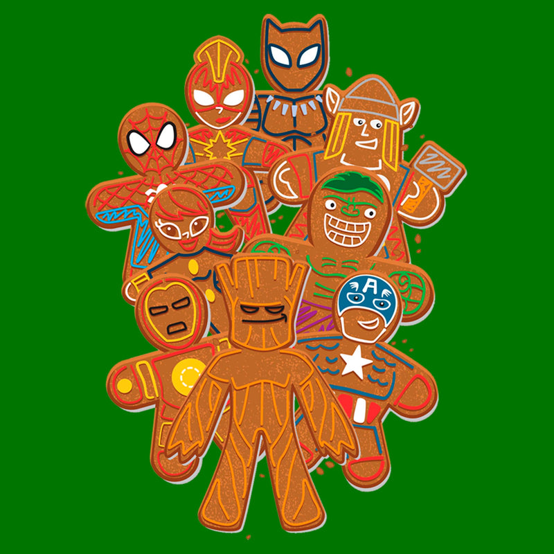 Men's Marvel Avengers Ginger Cookie Group Shot T-Shirt