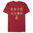 Men's Marvel Avengers Ginger Cookie Lineup T-Shirt