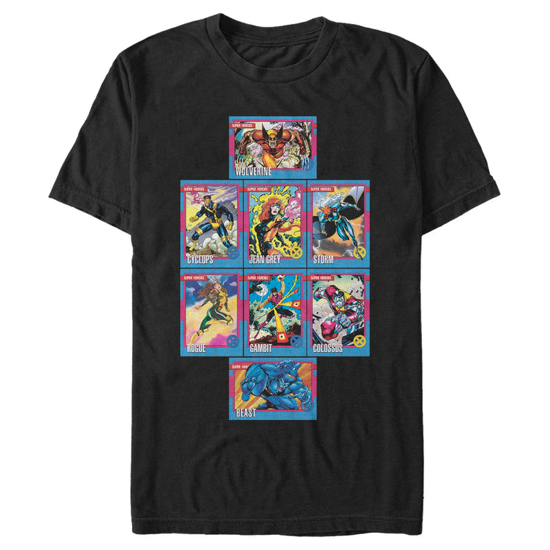 Men's Marvel X-Men Info Cards T-Shirt