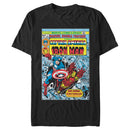 Men's Marvel Comic Retro Iron Man Captain America T-Shirt