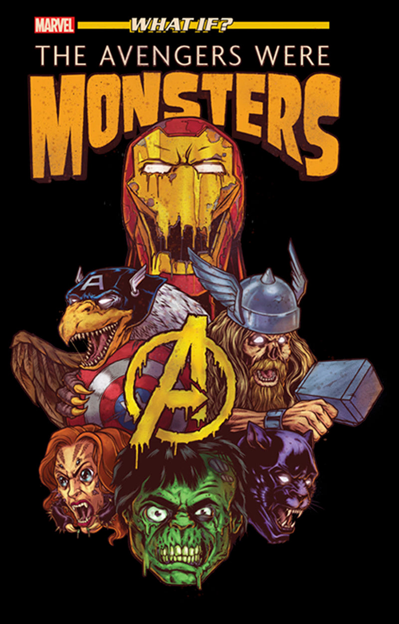 Men's Marvel Halloween What If The Avengers Were Monsters T-Shirt