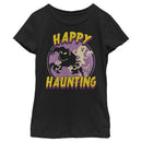 Girl's Marvel Black Panther Happy Haunting T-Shirt