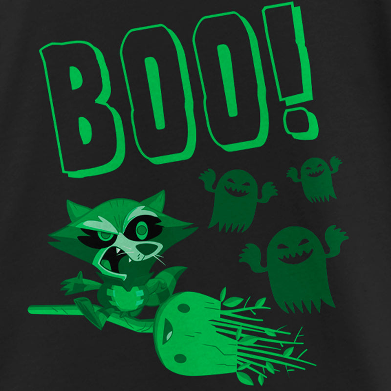 Girl's Marvel Halloween Guardians of the Galaxy Cute Rocket and Groot Boo T-Shirt