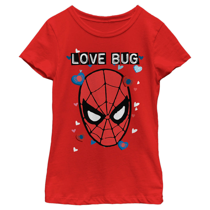 Girl's Marvel Spider-Man Love Bug T-Shirt