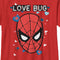 Boy's Marvel Spider-Man Candy Heart Love Bug T-Shirt