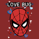 Women's Marvel Spider-Man Candy Heart Love Bug T-Shirt