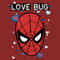 Women's Marvel Spider-Man Candy Heart Love Bug T-Shirt