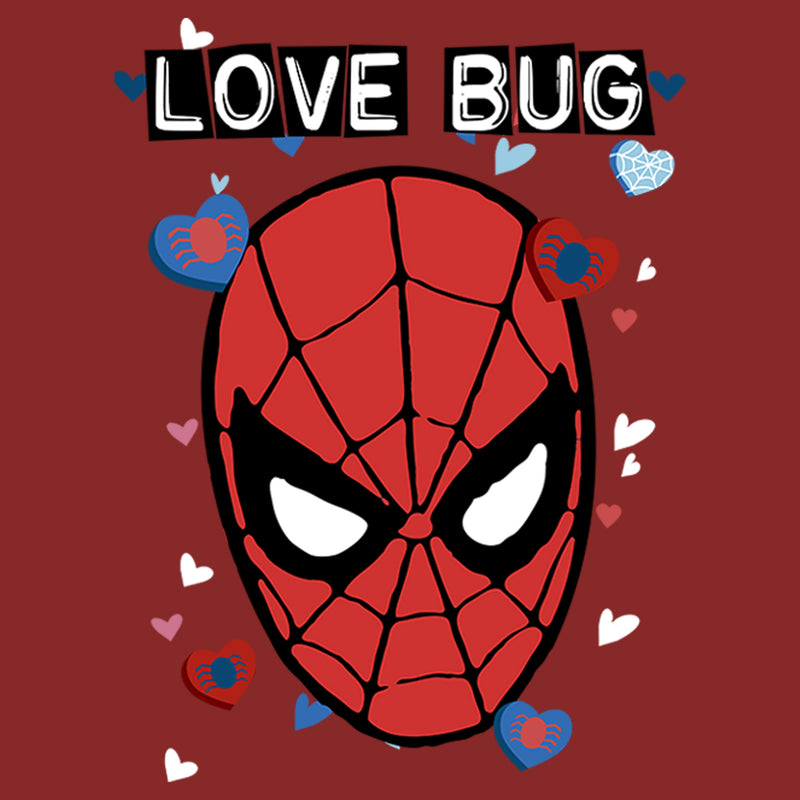 Women's Marvel Spider-Man Candy Heart Love Bug T-Shirt