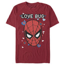 Men's Marvel Spider-Man Candy Heart Love Bug T-Shirt