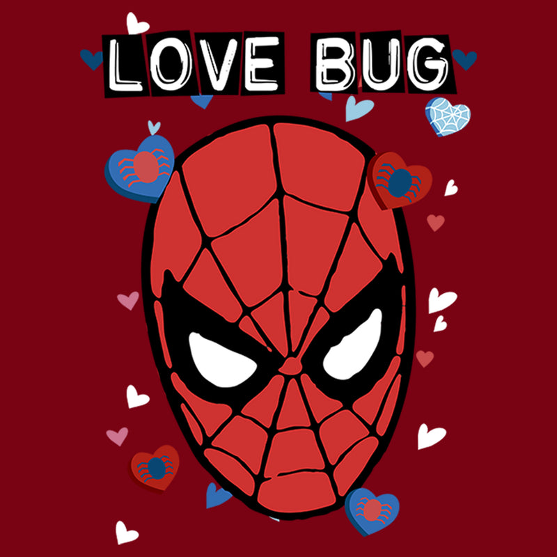 Men's Marvel Spider-Man Candy Heart Love Bug T-Shirt