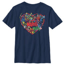 Boy's Marvel Heroes Unite Heart T-Shirt