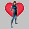 Women's Marvel Black Widow Heart Pocket T-Shirt