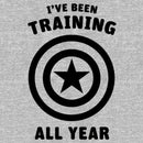 Men's Marvel Captain America Shield I've Been Training All Year T-Shirt