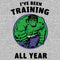 Men's Marvel Hulk I've Been Training All Year T-Shirt