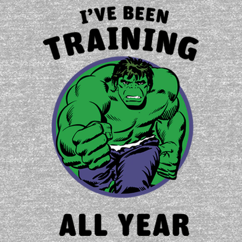 Men's Marvel Hulk I've Been Training All Year T-Shirt