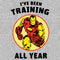 Men's Marvel Iron Man I've Been Training All Year T-Shirt
