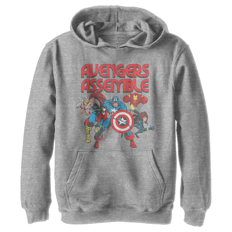 Boy's Marvel Comic Avengers Assemble Pull Over Hoodie