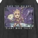 Women's Marvel Groot Save the Galaxy Plant More Trees Racerback Tank Top