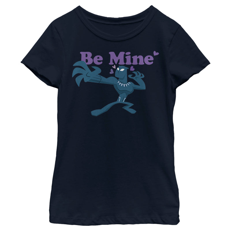 Girl's Marvel Black Panther Be Mine T-Shirt