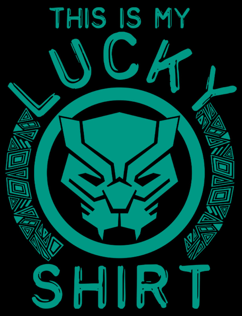 Men's Marvel St. Patrick's Day Black Panther Luck T-Shirt