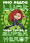 Men's Marvel St. Patrick's Day Black Widow Who Needs Luck T-Shirt