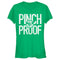 Junior's Marvel St. Patrick's Day Captain Marvel Pinch Proof T-Shirt