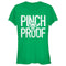 Junior's Marvel St. Patrick's Day Black Panther Pinch Proof T-Shirt
