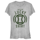 Junior's Marvel St. Patrick's Day Black Widow My Lucky Shirt T-Shirt