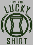 Junior's Marvel St. Patrick's Day Black Widow My Lucky Shirt T-Shirt