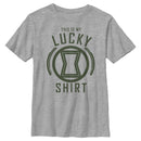 Boy's Marvel St. Patrick's Day Black Widow My Lucky Shirt T-Shirt