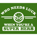 Men's Marvel Spider-Man St. Patrick's Day Who Needs Luck When Your a Superhero T-Shirt