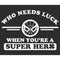 Women's Marvel Spider-Man St. Patrick's Day Who Needs Luck When Your a Superhero T-Shirt