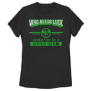 Women's Marvel St. Patrick's Day Captain Marvel No Luck Needed T-Shirt