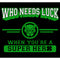 Junior's Marvel St. Patrick's Day Black Panther Who Needs Luck T-Shirt