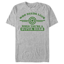 Men's Marvel St. Patrick's Day Captain America No Luck Needed T-Shirt