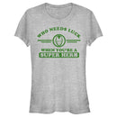 Junior's Marvel St. Patrick's Day Iron Man No Luck Needed T-Shirt