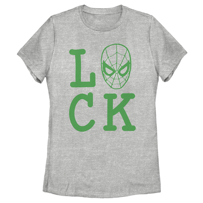 Women's Marvel Spider-Man St. Patrick's Day Spidey Luck T-Shirt