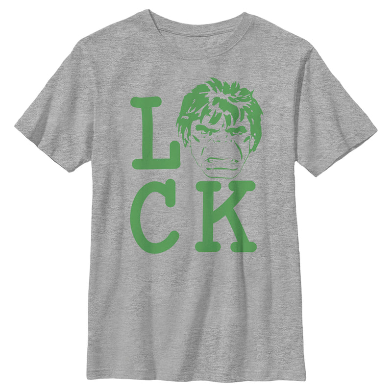 Boy's Marvel St. Patrick's Day Hulk Luck T-Shirt