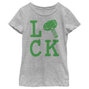 Girl's Marvel St. Patrick's Day Thor Luck T-Shirt