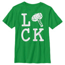 Boy's Marvel St. Patrick's Day Thor's Hammer Is Lucky T-Shirt