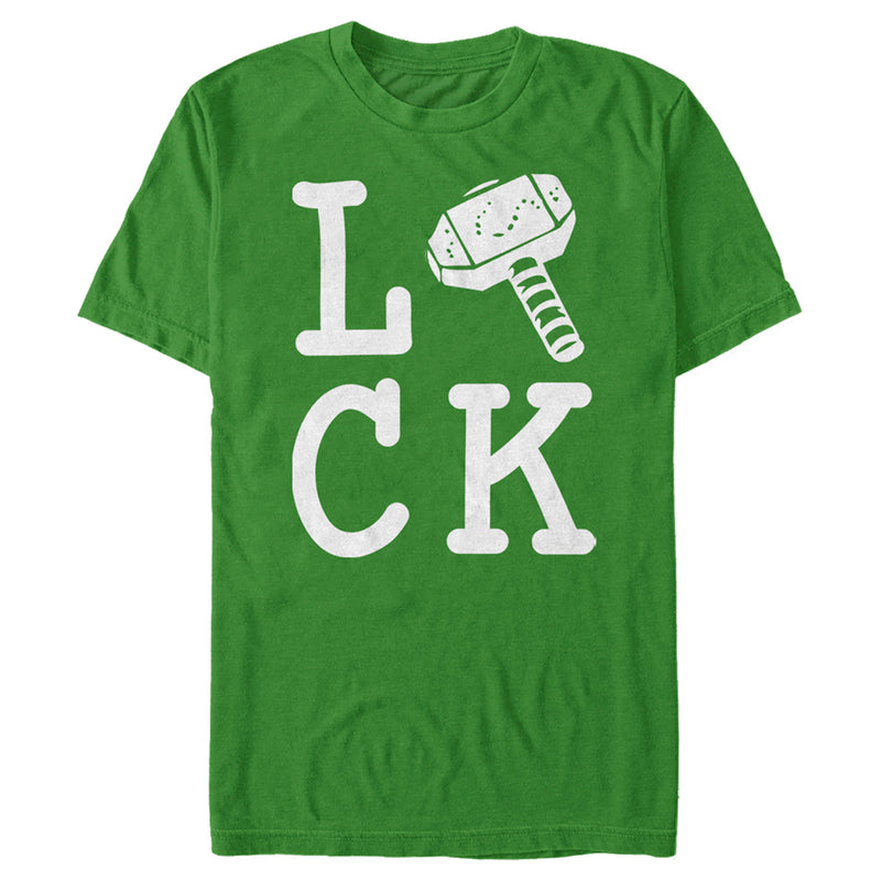 Men's Marvel St. Patrick's Day Thor's Hammer Is Lucky T-Shirt